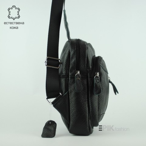 Мъжка чанта от естествена кожа тип раница 20515