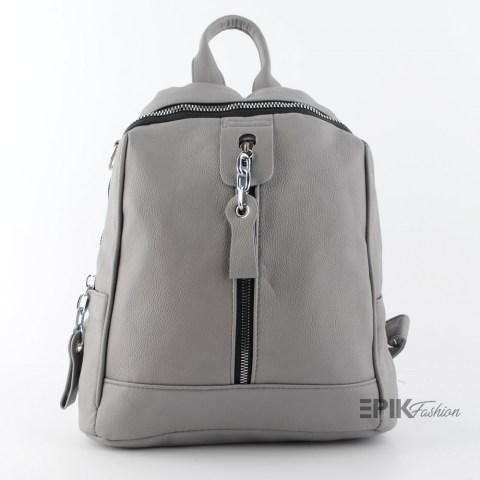 Сива дамска раница силна и елегантна 22434